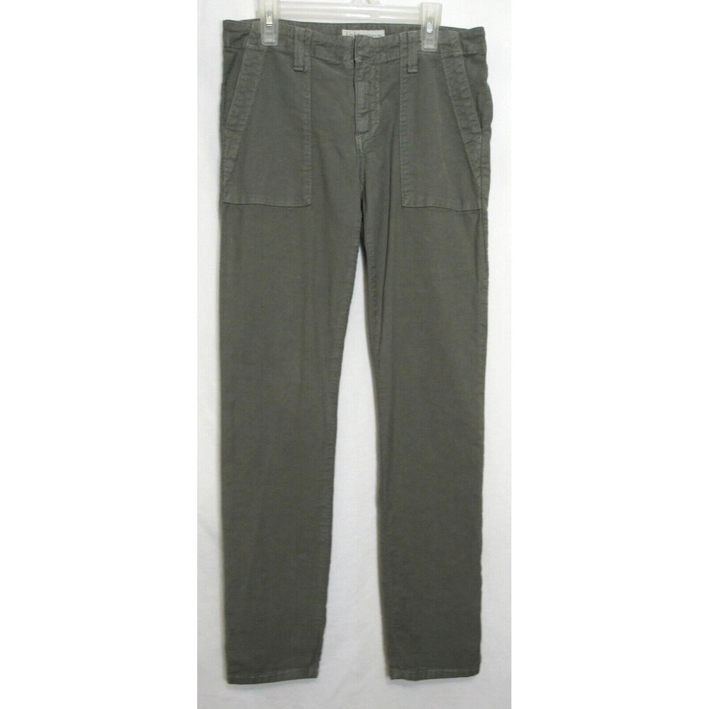 Joie Green Fatigue Linen Blend Painter Pant Jeans Size 24 EUC